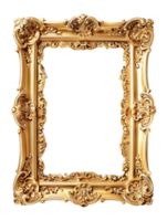 Transparent Background Vintage Golden Frame png