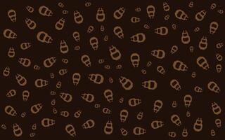 Chocolate Colors Memphis Pattern Abstract Background vector