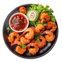 High Quality Butterfly Shrimps or Fried Prawns That Look Delicious Isolated on Transparent Background for Menus png