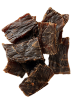 Realistic Beef Jerky Isolated on Transparent Background for Digital Art Projects png