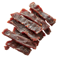 Beef Jerky Isolated on Transparent Background Ideal for Culinary Illustrations png