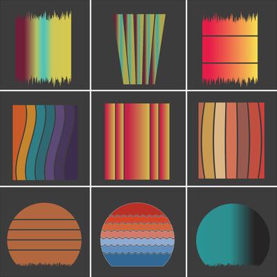 Sunset Vintage Retro Background retro art
