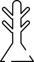 Rounded Editable stroke Tree Icon vector