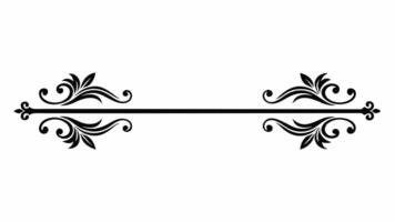 a black and white illustration of two ornate frames vector