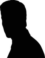 Man silhouette style in white background vector