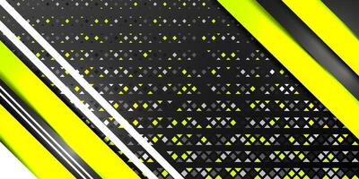 abstract geometric pattern with black and yellow lines vector