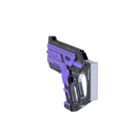 a purple and black gun on a transparent background png