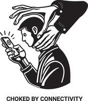 Digital Addiction illustrations motivational illustration mobile attraction vector
