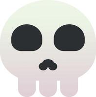 A skull with a mustache and a mustache vector