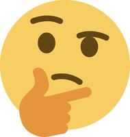 Emoji face with finger pointing to the side vector