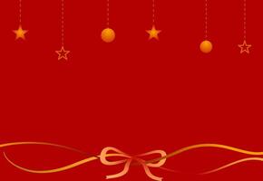 Christmas theme background with gradient ribbon decoration for using as background, banner, greeting card vector