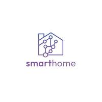 Professional Modern Smart home Logo Design Template vector