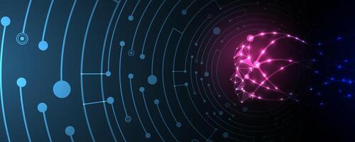 Abstract background with lines and dots vector