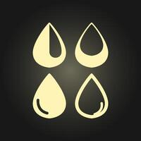Water drop trendy artwork awesome abstract illustration colorful useful design vector
