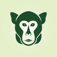 Monkey trendy artwork cute abstract illustration colorful useful design vector