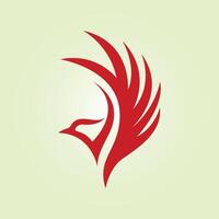 Wings bird trendy artwork beautiful abstract illustration colorful useful design vector