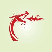Dragon head trendy artwork beautiful abstract illustration colorful useful design vector