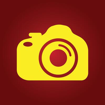 Camera trendy artwork incredible abstract illustration colorful useful design