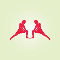 Yoga trendy artwork gorgeous abstract illustration colorful useful design vector