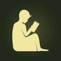 Reading Book trendy artwork surprising abstract illustration colorful useful design vector