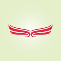 Wings trendy artwork gorgeous abstract illustration colorful useful design vector