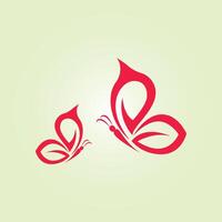 Two Butterfly trendy artwork gorgeous abstract illustration colorful useful design vector
