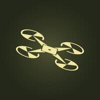 Drone trendy artwork surprising abstract illustration colorful useful design vector