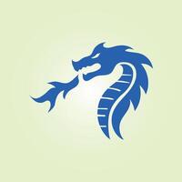 Dragon trendy artwork fabulous abstract illustration colorful useful design vector