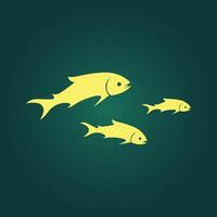 Fish jump trendy artwork impressive abstract illustration colorful useful design vector