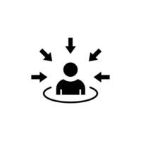 Target audience icon vector