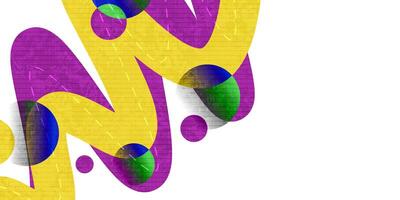 Abstract and Geometric Background with Pink and Yellow Shapes, Overlay Elements and Texture Effect vector