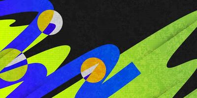 Abstract Geometric and Creative Background with Dynamic Shapes and Texture Effect. Cover or Banner Design Template for Advertising or Promotion vector