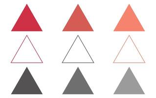 Three sides with the same length geometric shape. Equilateral triangle in mathematics lesson for classroom. vector