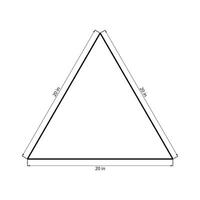 Equilateral triangle same length geometric shape illustration. vector
