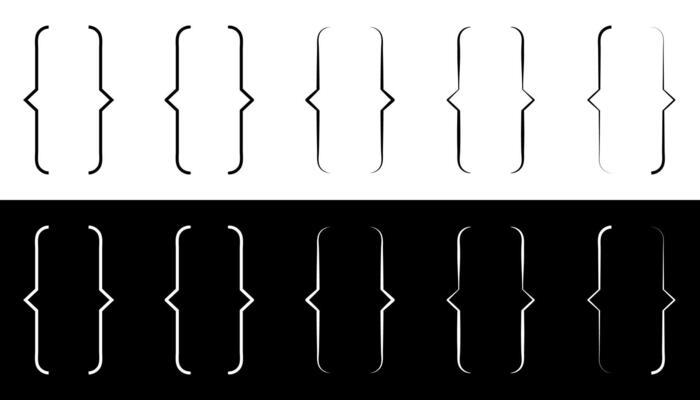 Bracket icon. Simple sign symbols bracket icon for infographic, websites, web design.