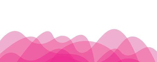 Abstract pink wave background isolated on white background vector