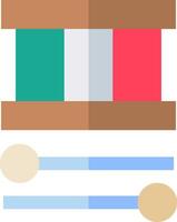 A spool of thread and a flag vector