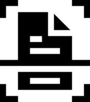 A black and white image of a computer vector