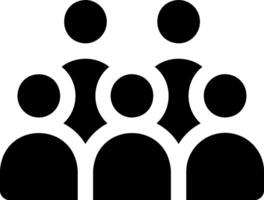 A group of people in a circle with one person in the middle vector