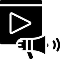 A player icon with a hand holding a megaphone vector