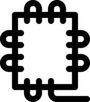 A black and white image of a square with a circle in the middle vector