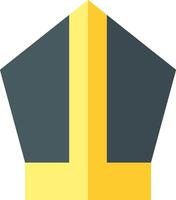 A yellow and black crown icon vector