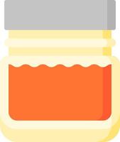 A jar of honey on a white background vector