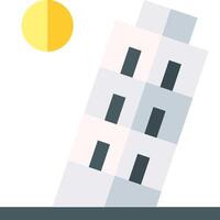 A building with a sun in the background vector