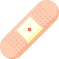 A bandage with a red dot on it vector