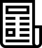 A newspaper icon with a pen and paper vector
