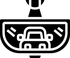 A black and white image of a car in a car wash vector