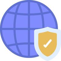 World wide web security icon vector