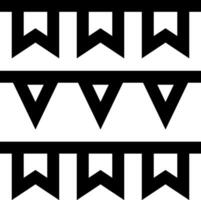 A black and white image of a banner with three triangles vector