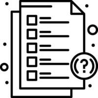 A checklist with a question mark on it vector